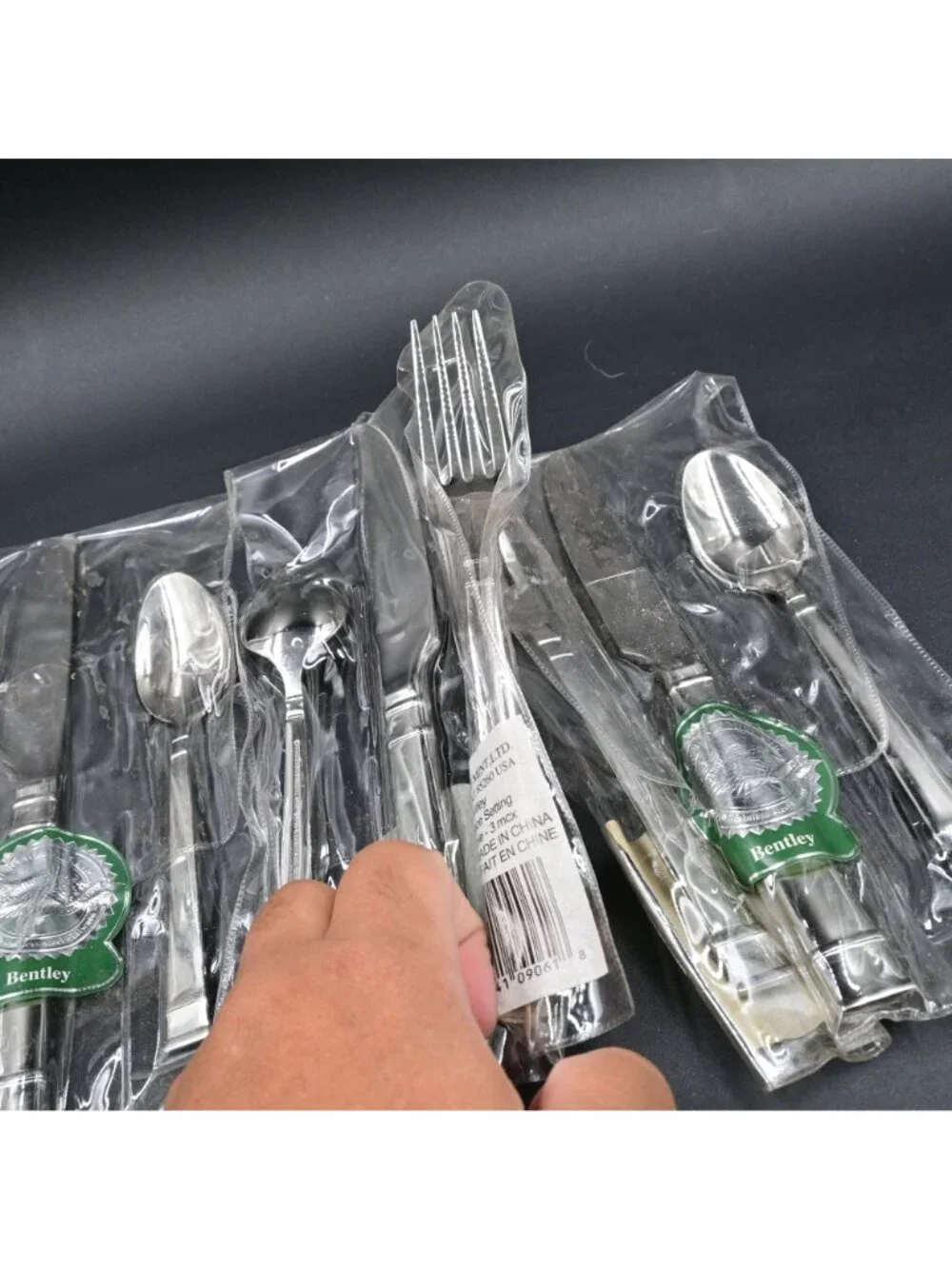 Heritage Mint Ltd. Bentley 18/10 Glossy Stainless Flatware Teaspoons Set Of 4